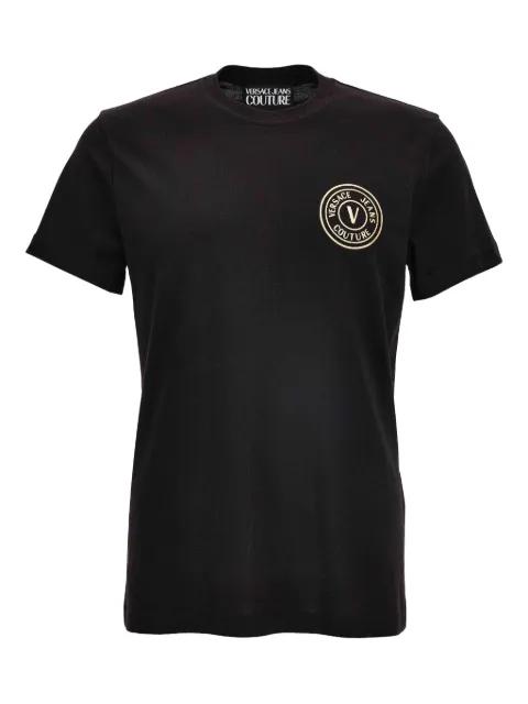 logo-plaque t-shirt by VERSACE