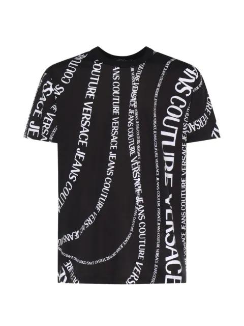 logo-print T-shirt by VERSACE