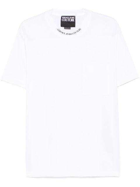 logo-print T-shirt by VERSACE