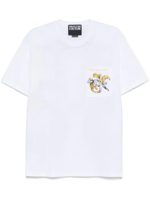 logo-print T-shirt by VERSACE