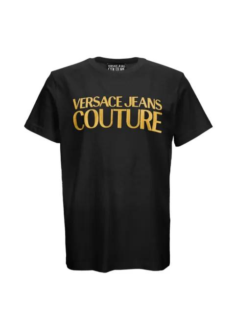 logo-print T-shirt by VERSACE