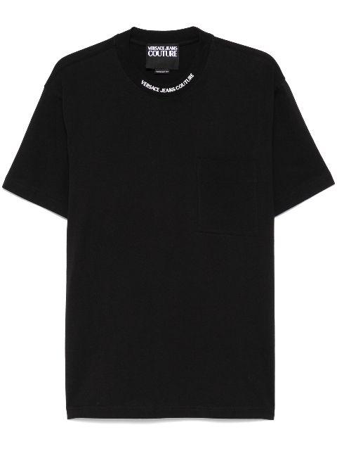 logo-print T-shirt by VERSACE