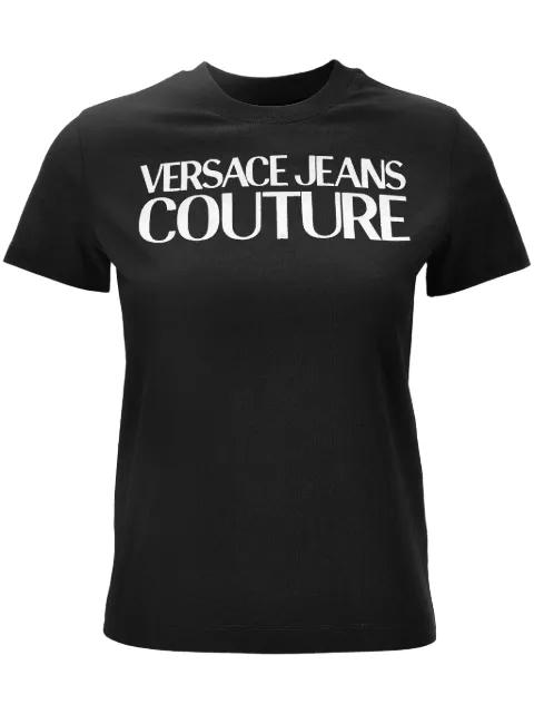 logo-print T-shirt by VERSACE