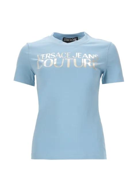 logo-print T-shirt by VERSACE