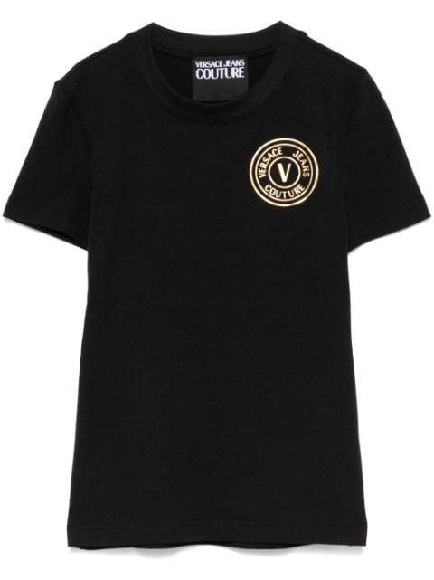 logo-print T-shirt by VERSACE