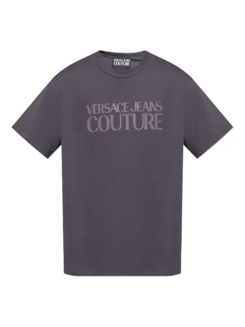 logo-print T-shirt by VERSACE