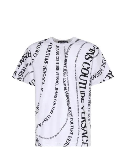 logo-print T-shirt by VERSACE