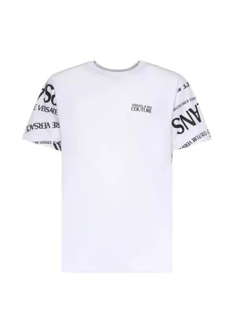 logo-print T-shirt by VERSACE