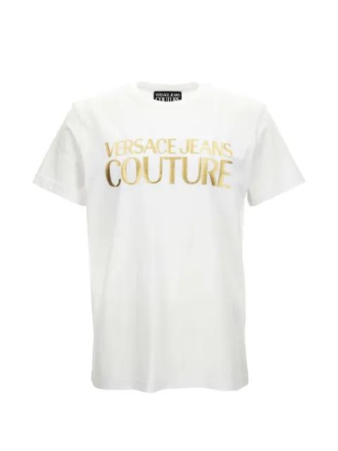 logo-print T-shirt by VERSACE