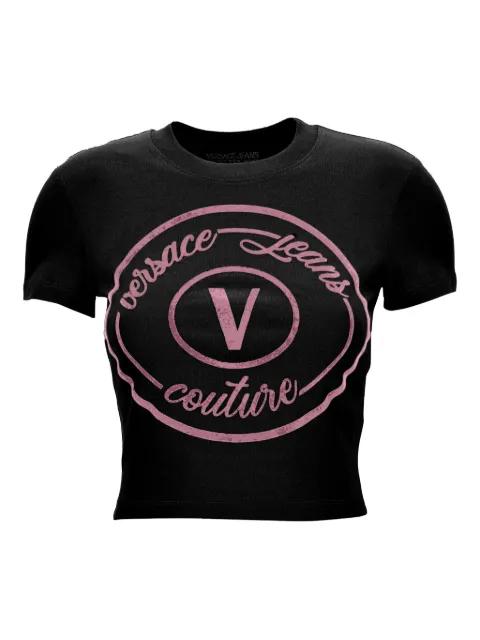 logo-print T-shirt by VERSACE