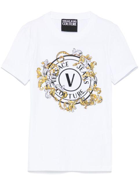 logo-print T-shirt by VERSACE