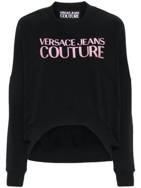 logo-print cotton sweatshirt by VERSACE