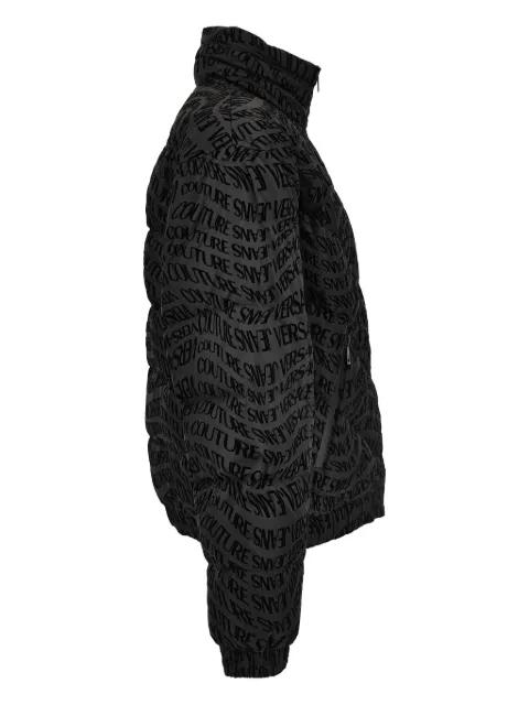 logo-print puffer jacket by VERSACE