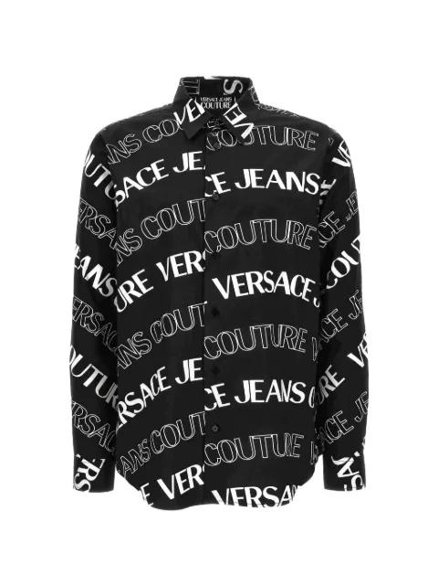 logo-print shirt by VERSACE