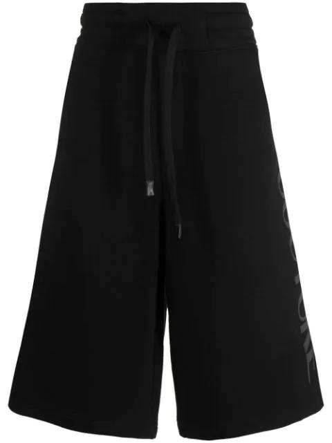 logo-print shorts by VERSACE