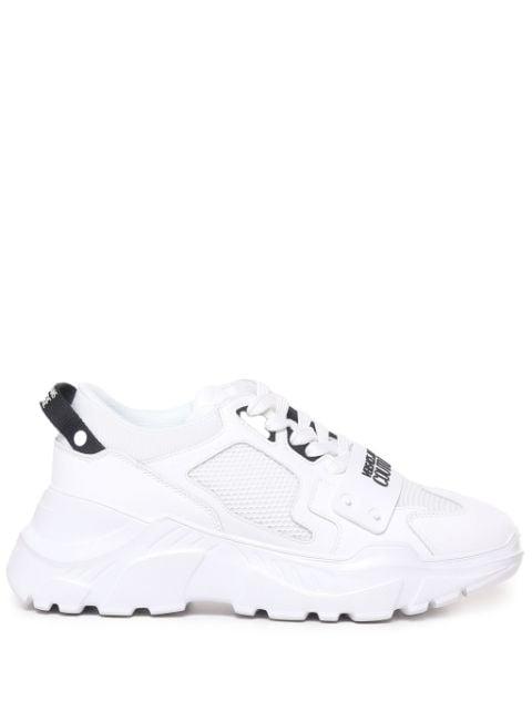 logo-print sneakers by VERSACE