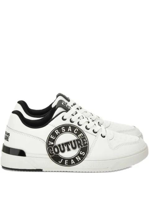 logo-print sneakers by VERSACE