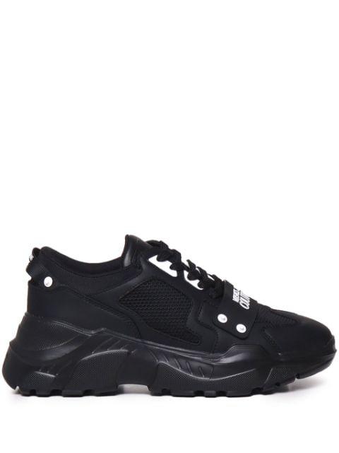 logo-print sneakers by VERSACE