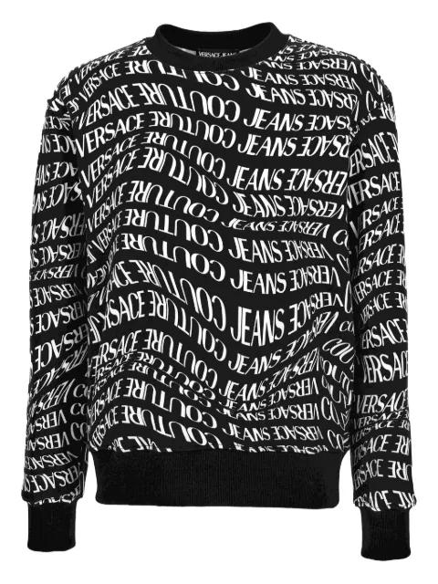 logo-print sweatshirt by VERSACE