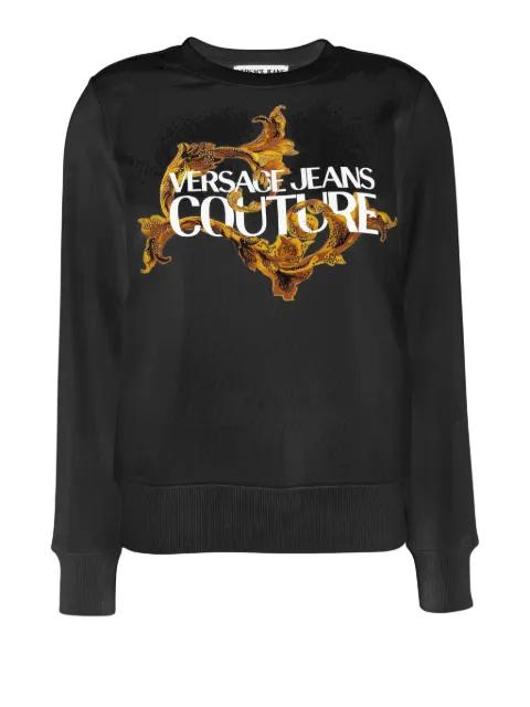 logo-print sweatshirt by VERSACE