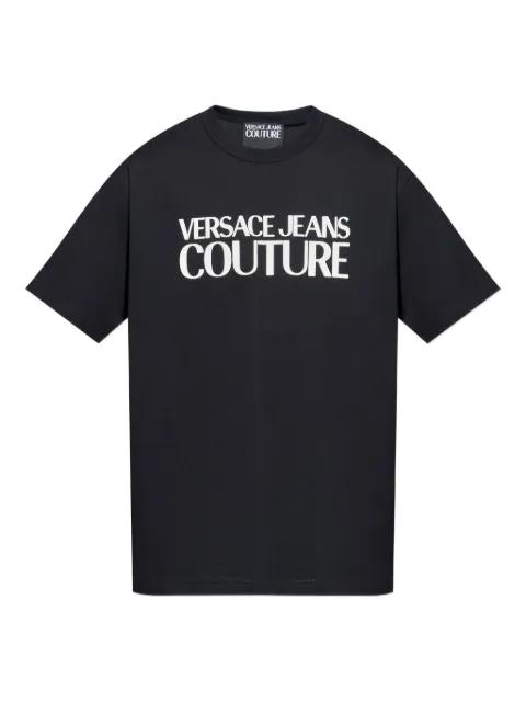 logo-print t-shirt by VERSACE