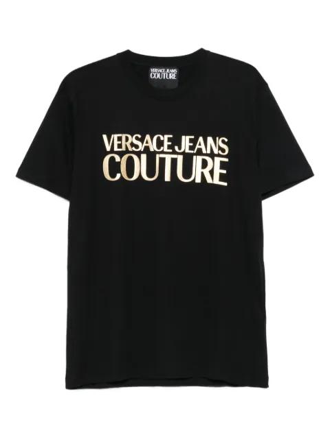 logo-print t-shirt by VERSACE