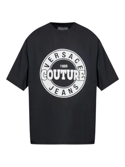 logo-print t-shirt by VERSACE