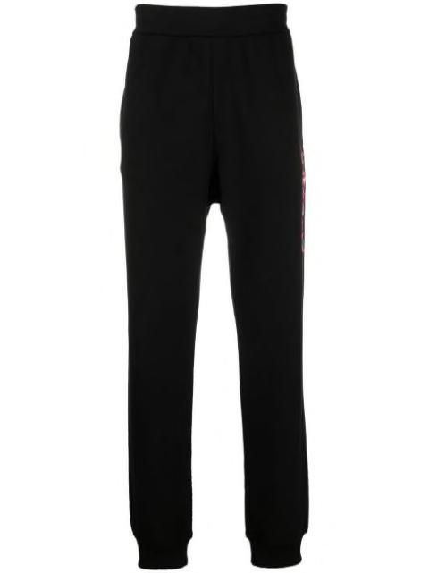 logo-print track pants by VERSACE