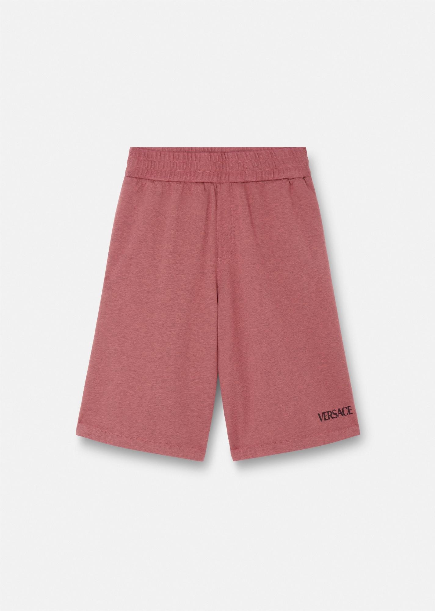 logo sweat shorts by VERSACE