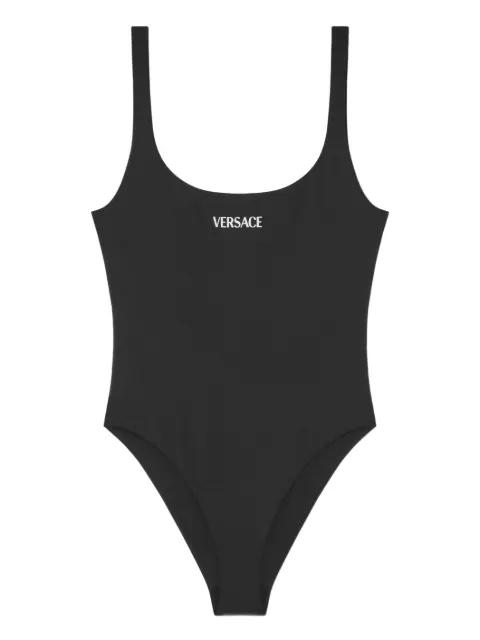 logo swimsuit by VERSACE