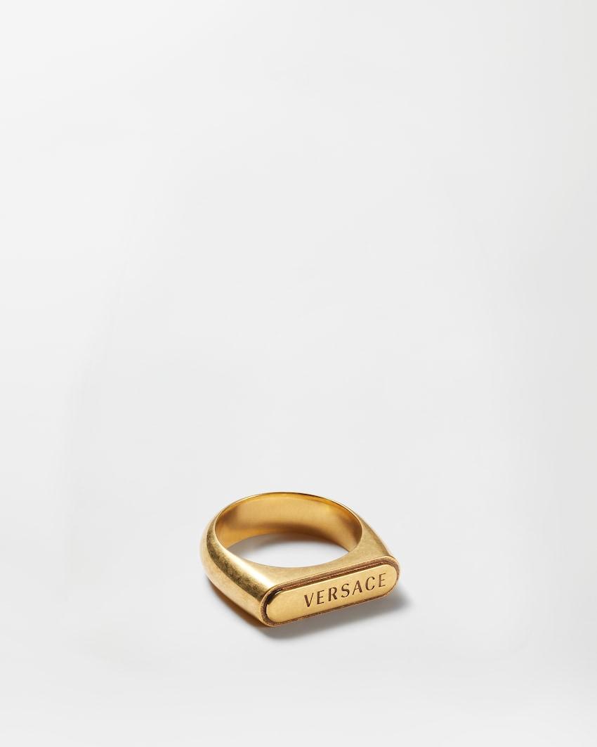 logo tag ring by VERSACE