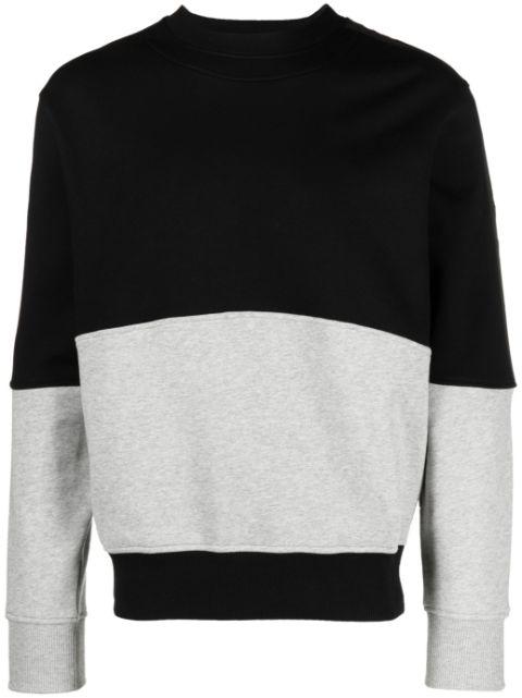 logo-tape colour-block sweatshirt by VERSACE