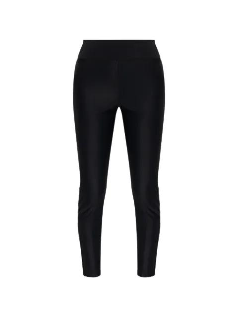 logo-tape leggings by VERSACE