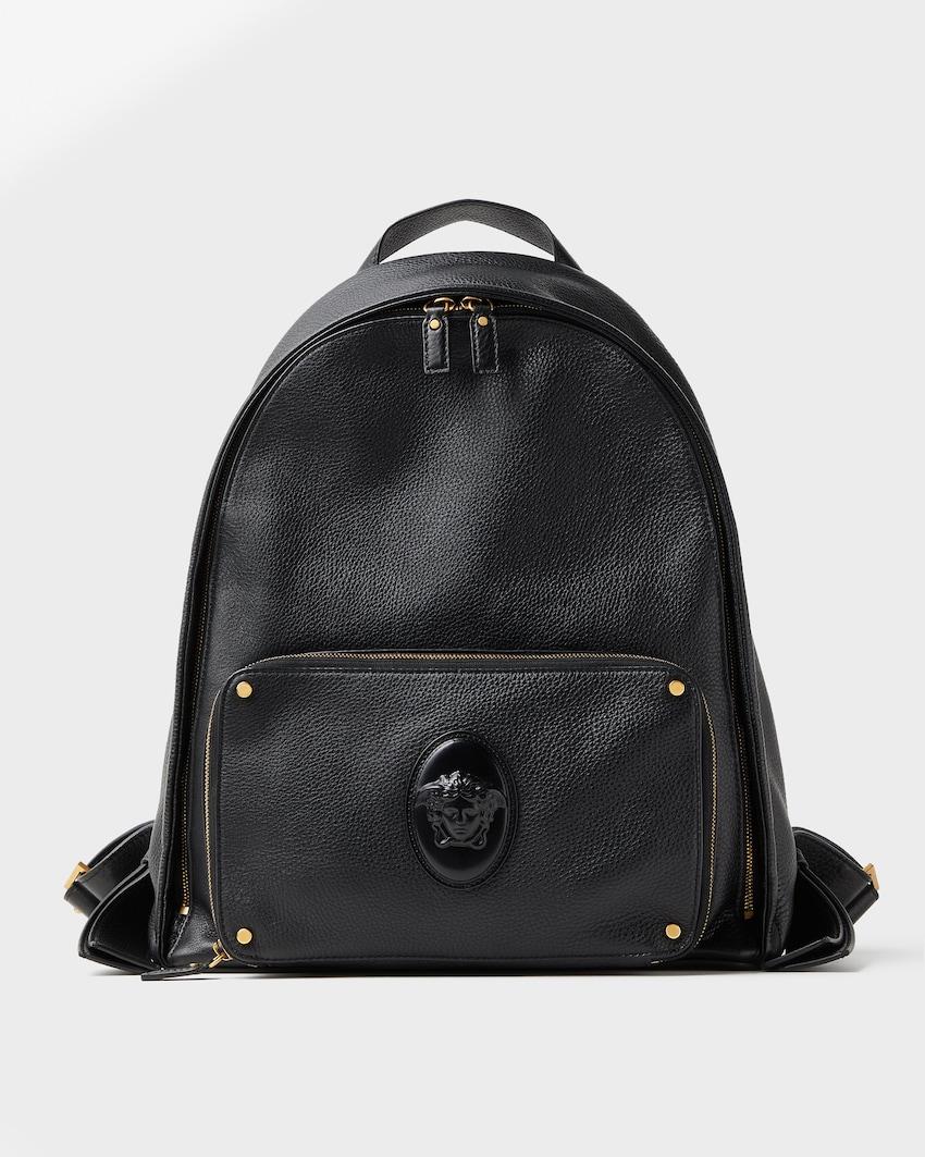lou leather backpack by VERSACE