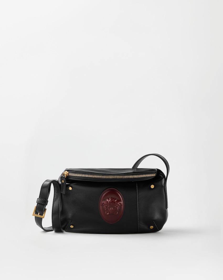 lou nappa mini shoulder bag by VERSACE