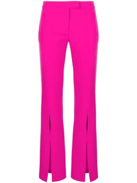 low-rise flared trousers by VERSACE