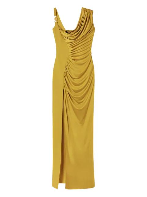 maxi asymmetric-neck dress by VERSACE