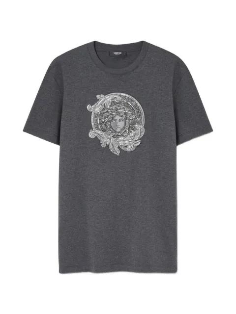medallion-graphic T-shirt by VERSACE
