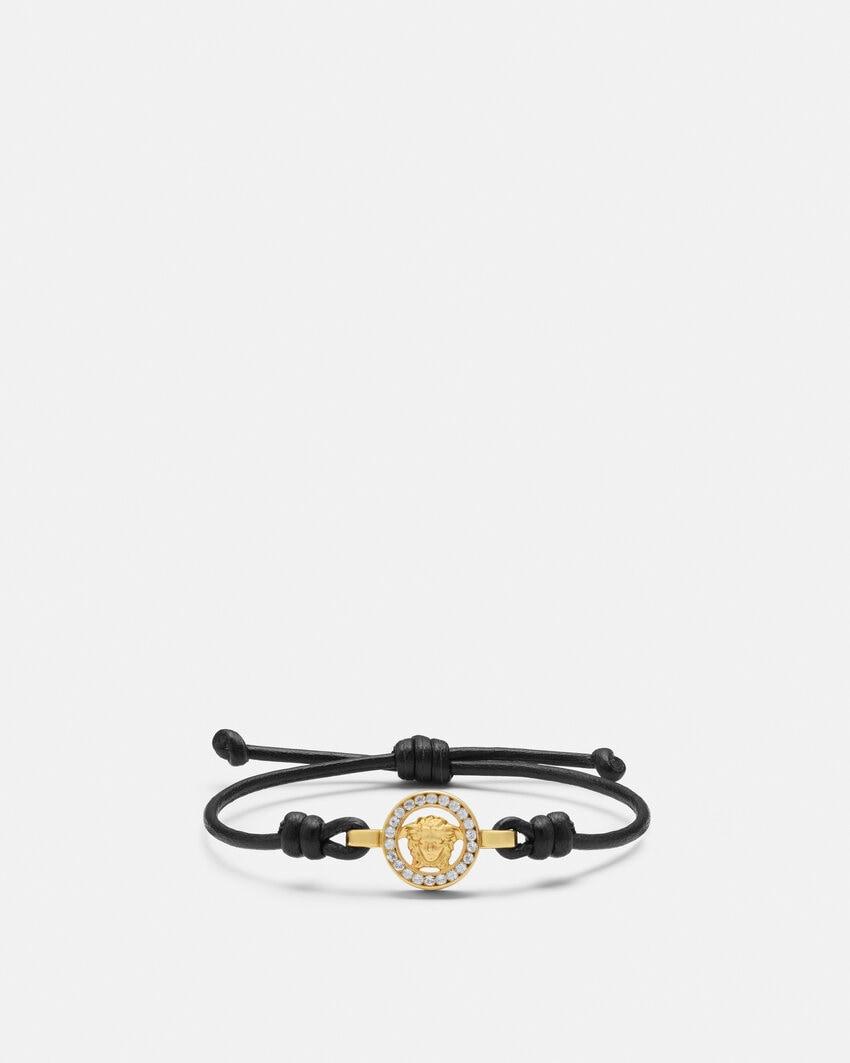 medusa 95 crystal leather bracelet by VERSACE