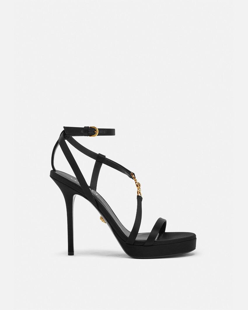 medusa 95 embellished satin sandals 115 mm by VERSACE