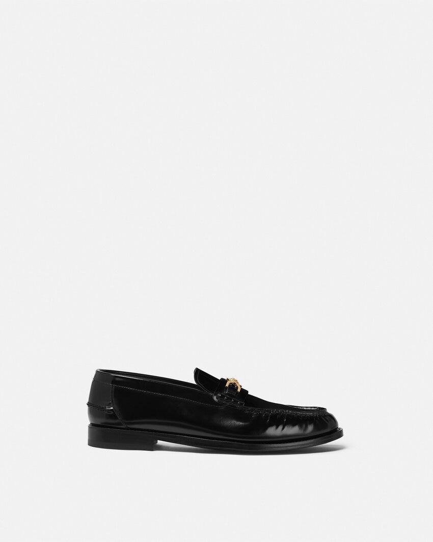 medusa 95 leather loafers by VERSACE
