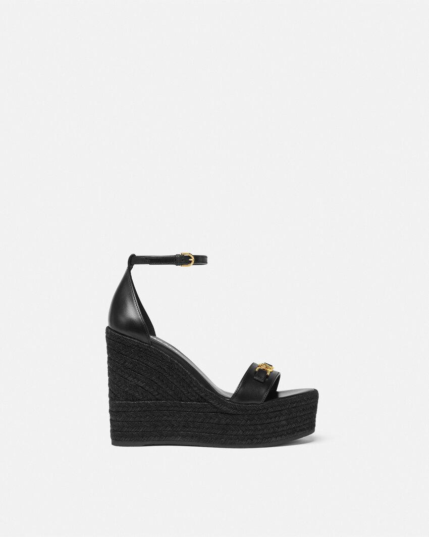 medusa 95 leather wedge sandals 120 mm by VERSACE