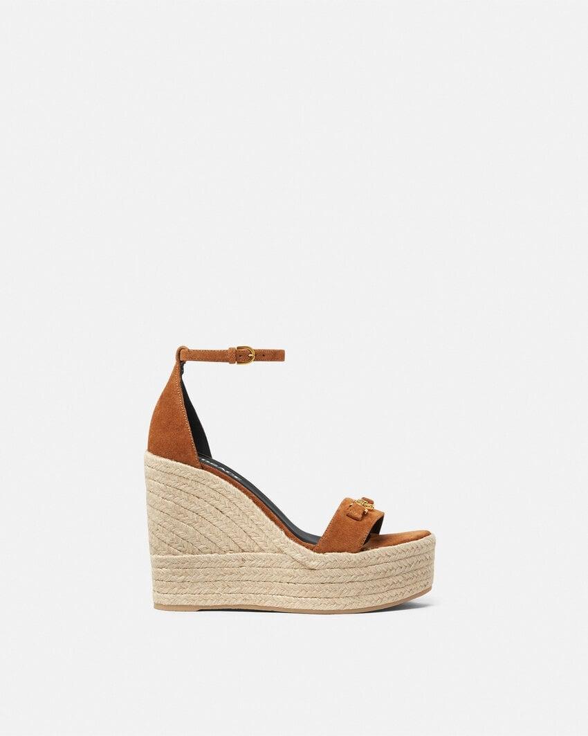 medusa 95 suede wedge sandals 120 mm by VERSACE