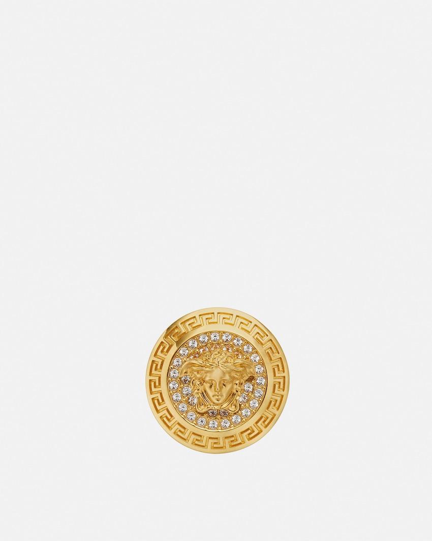 medusa crystal ring by VERSACE