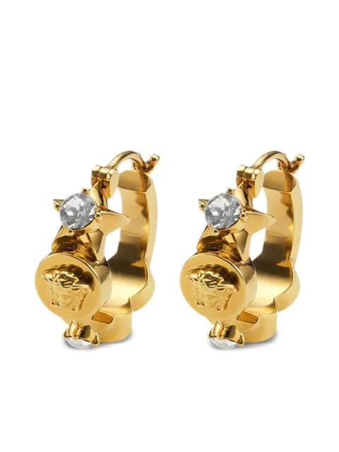 medusa-embellishment hoop earrings by VERSACE