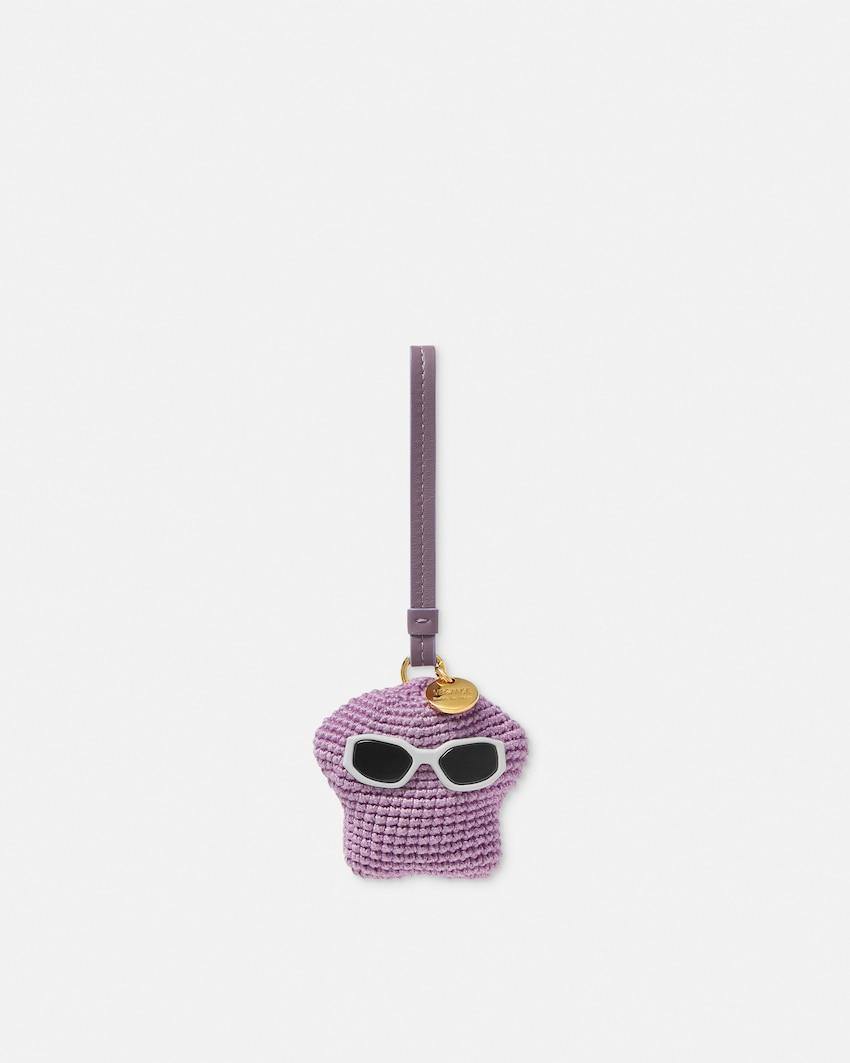 medusa fluffy crochet charm by VERSACE