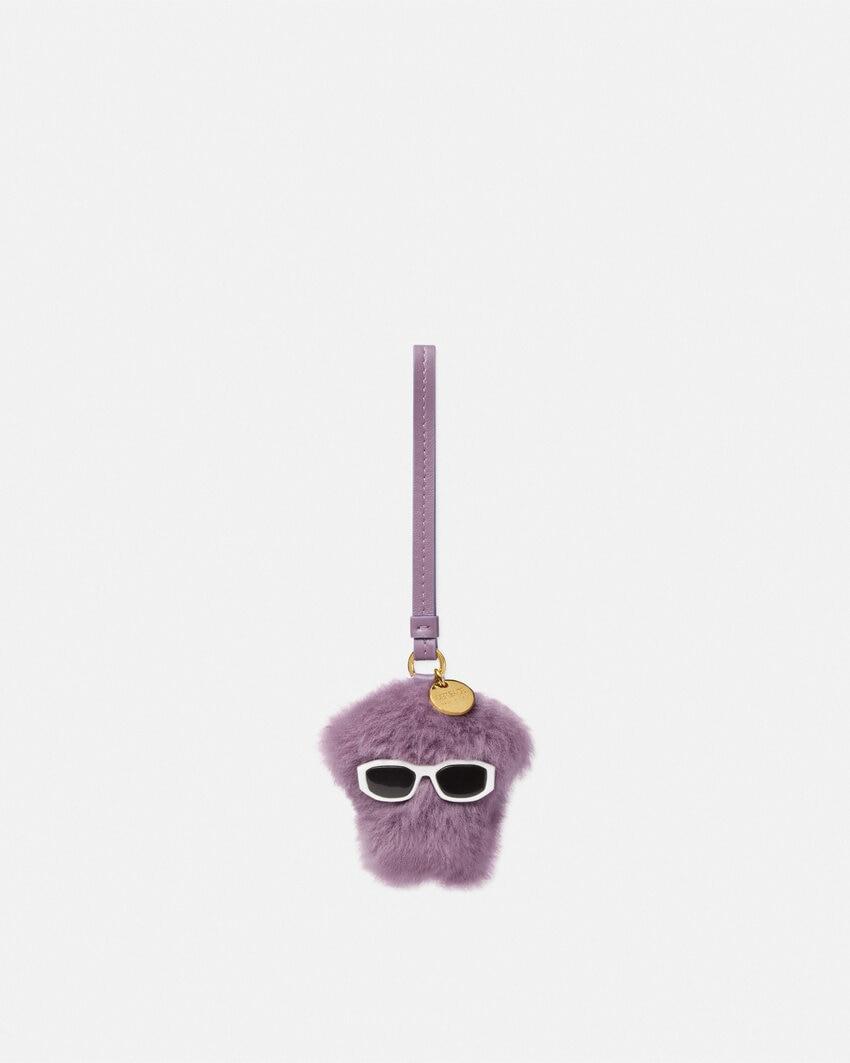 medusa fluffy shearling charm by VERSACE