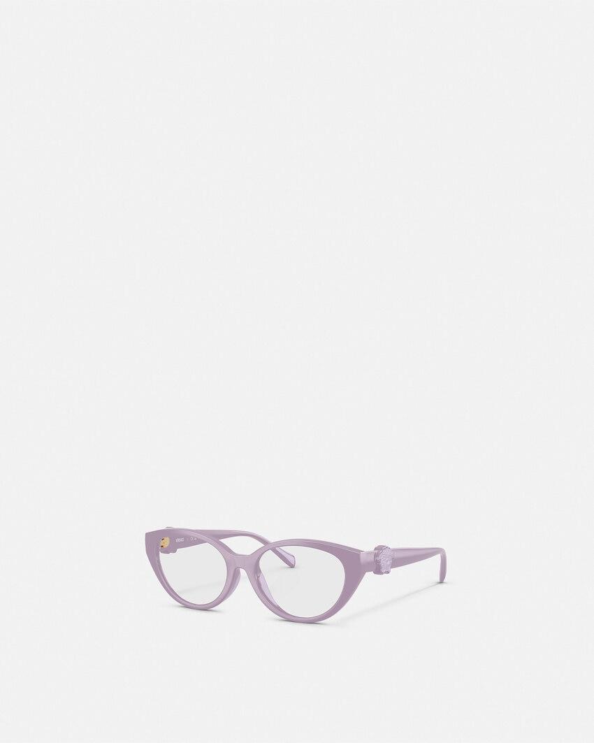 medusa gummy cat-eye kids glasses by VERSACE