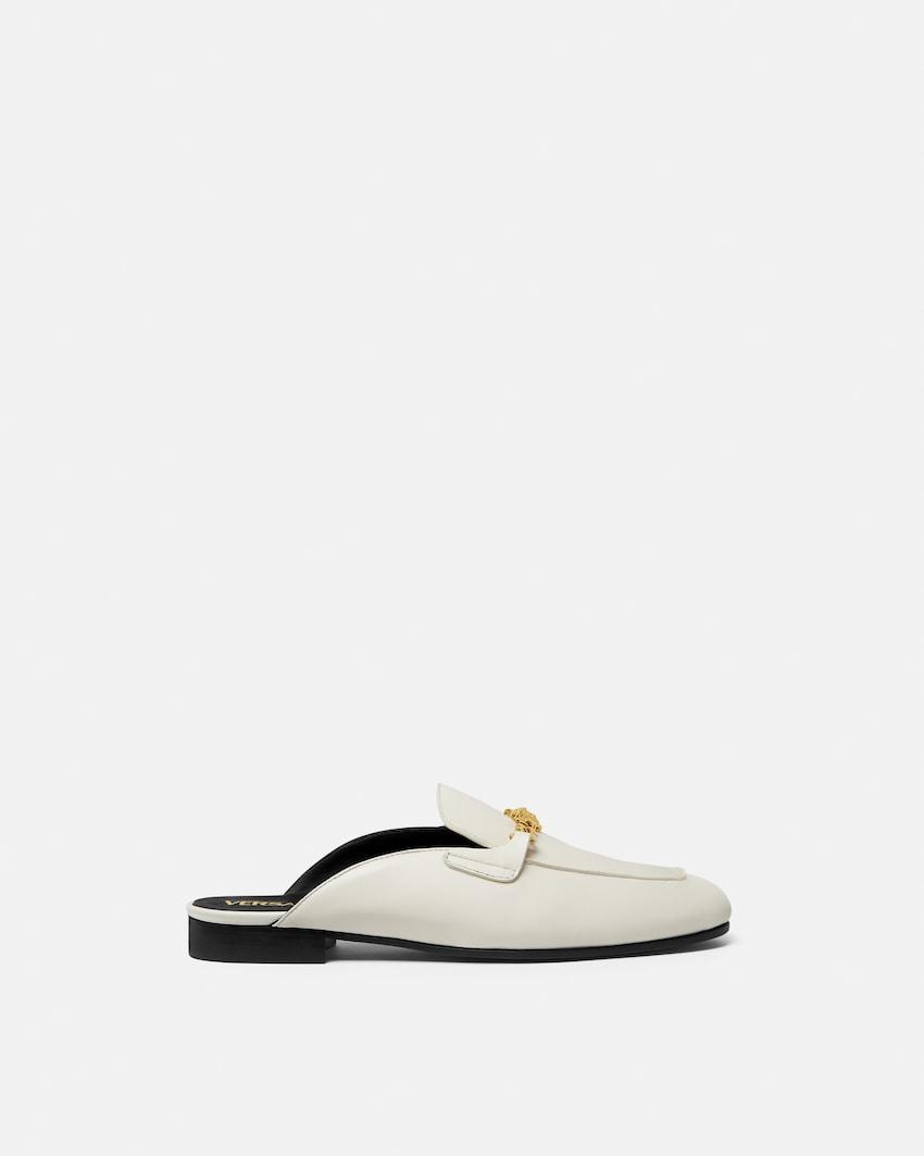 medusa leather loafers by VERSACE