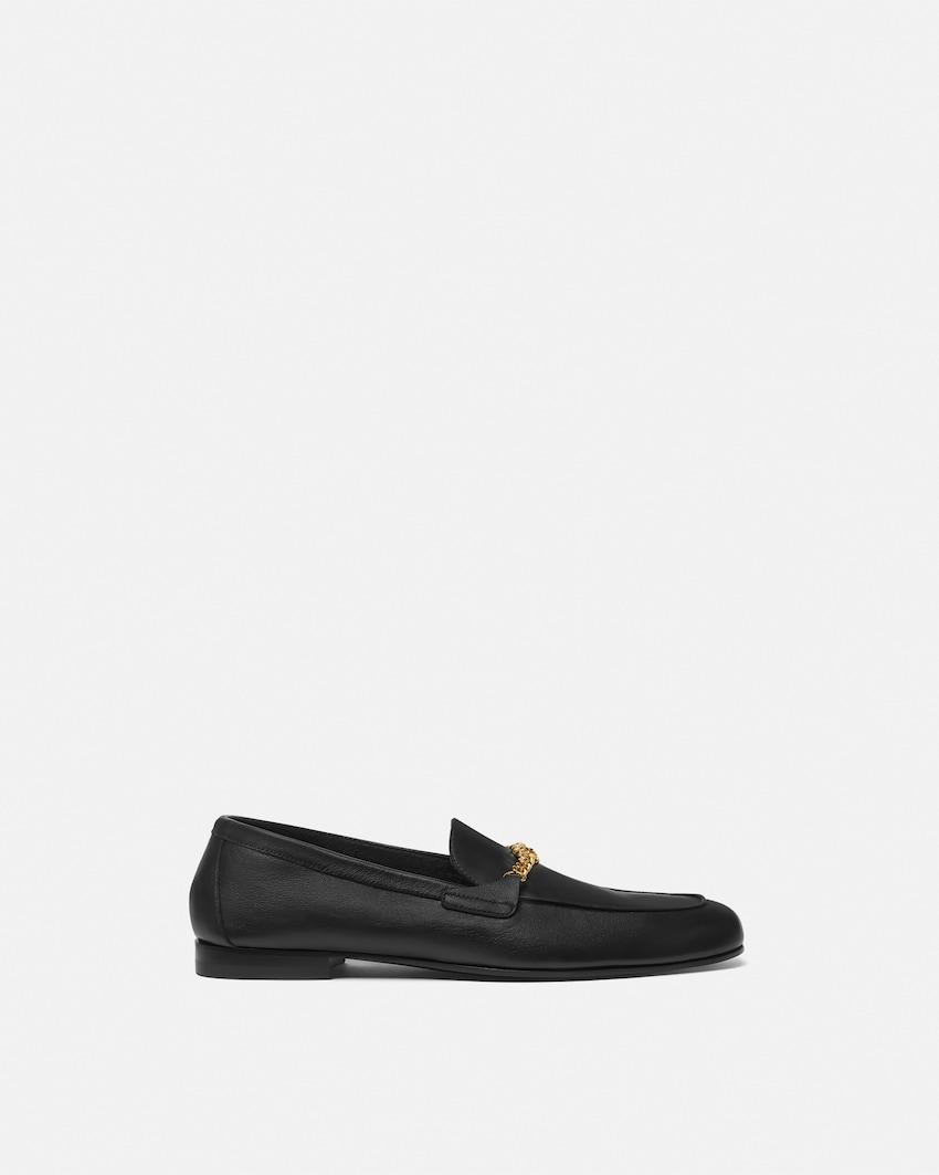 medusa leather loafers by VERSACE